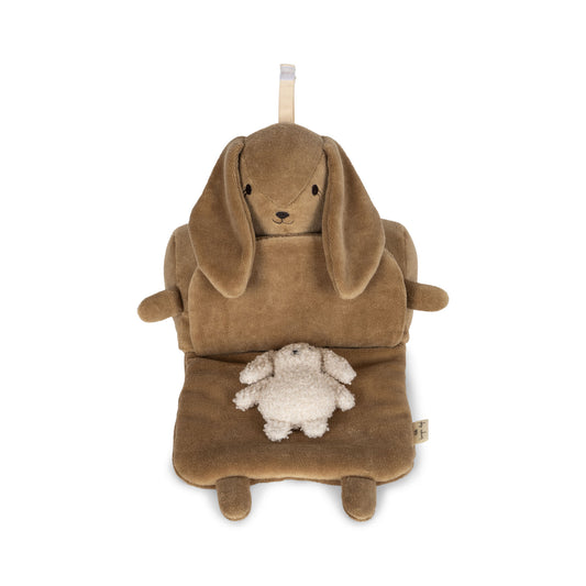 Konges Sløjd Activity mirror rabbit 30x10x25cm - Brown/Off White