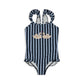 Konges Sløjd Dea Swimsuit/Swimsuit Frill - Navy Stripe