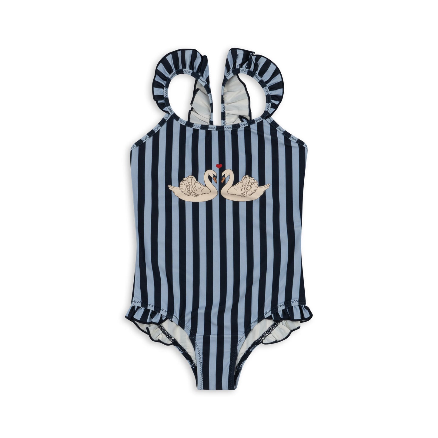 Konges Sløjd Dea Swimsuit/Swimsuit Frill - Navy Stripe