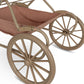 Konges Sløjd Chariot de poupée/Landau de poupée vintage - Pliable - Rose acajou