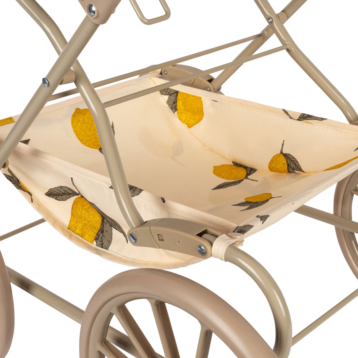 Konges Sløjd Poppenwagen/Doll Pram Glitter - Opvouwbaar - Mon Grand Citron