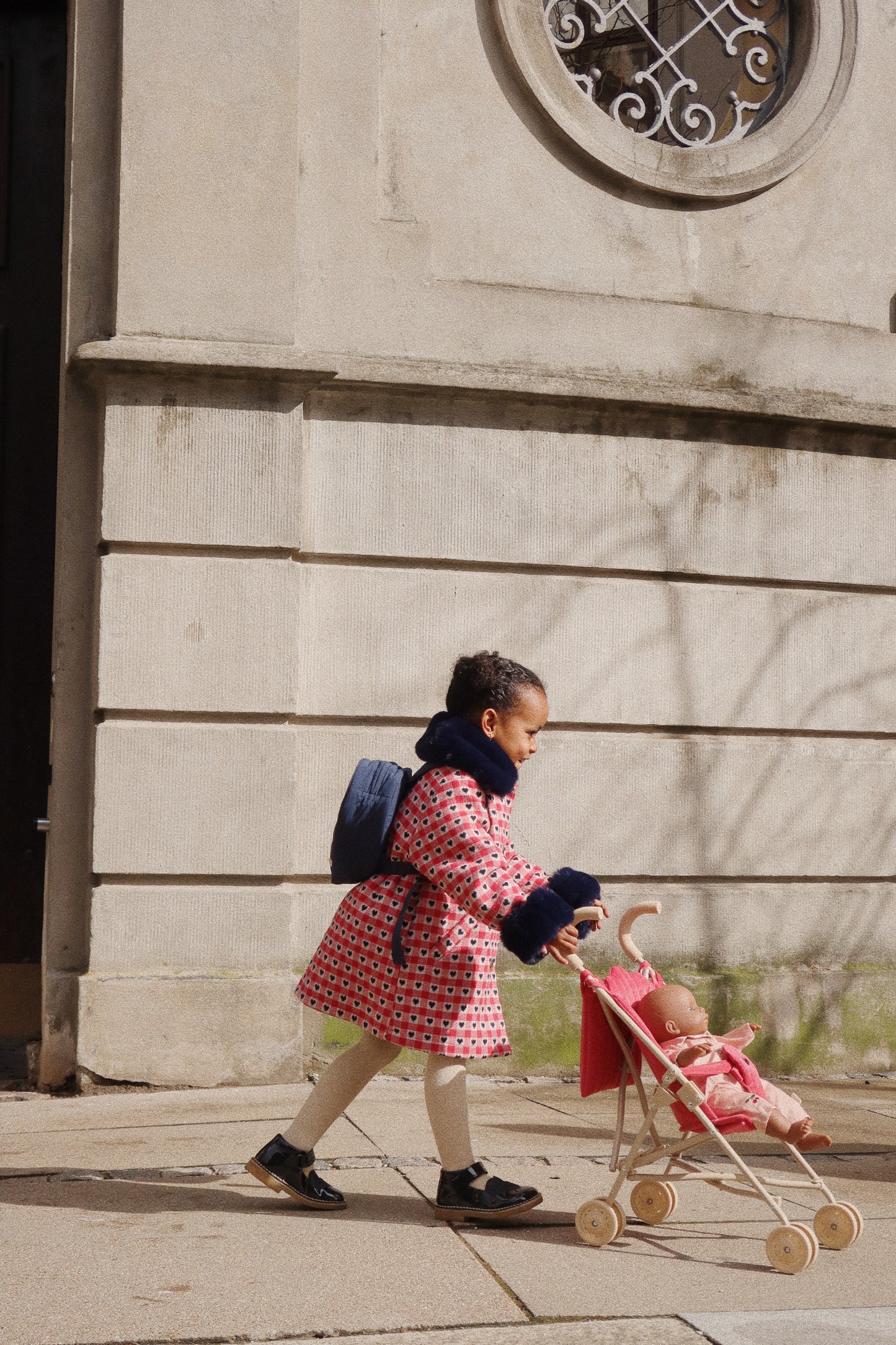 Konges Sløjd Doll Carriage/Doll Stroller/Buggy - Red