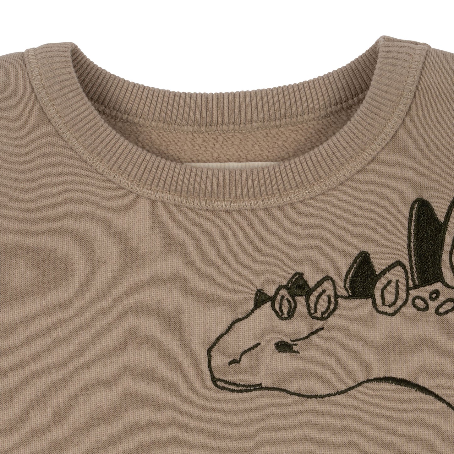 Konges Sløjd Lou Sweatshirt/Trui Animal Spike Dino - Oxford Tan