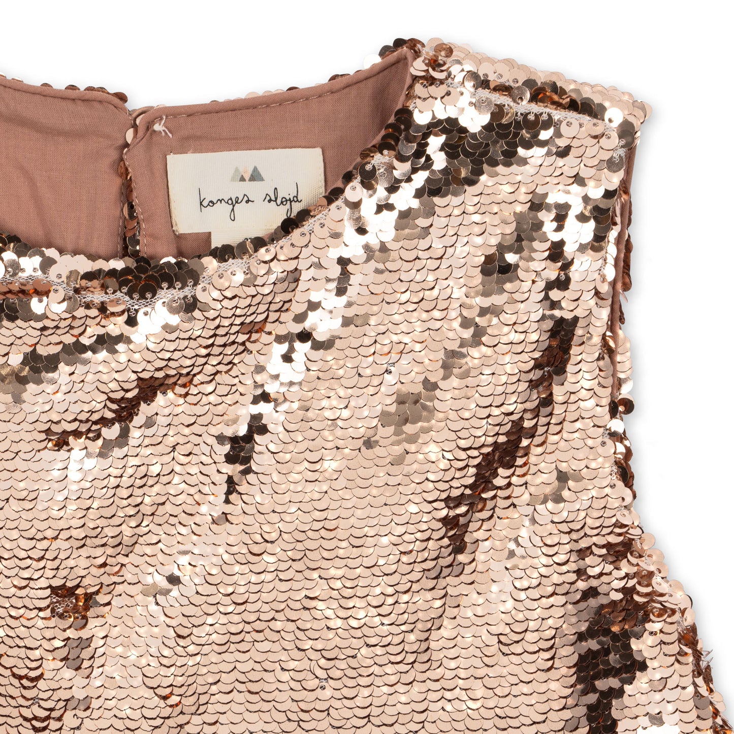 Konges Sløjd Lulu Shimmering dress with sequins - Brazilian Sand