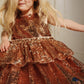 Konges Sløjd Lulu Shimmering dress with sequins - Brazilian Sand