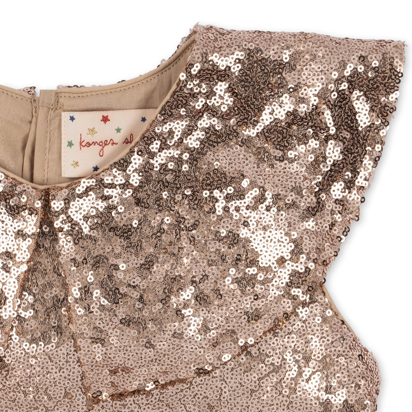 Konges Sløjd Starla Glinsterende jurk met sequins - Gold Blush