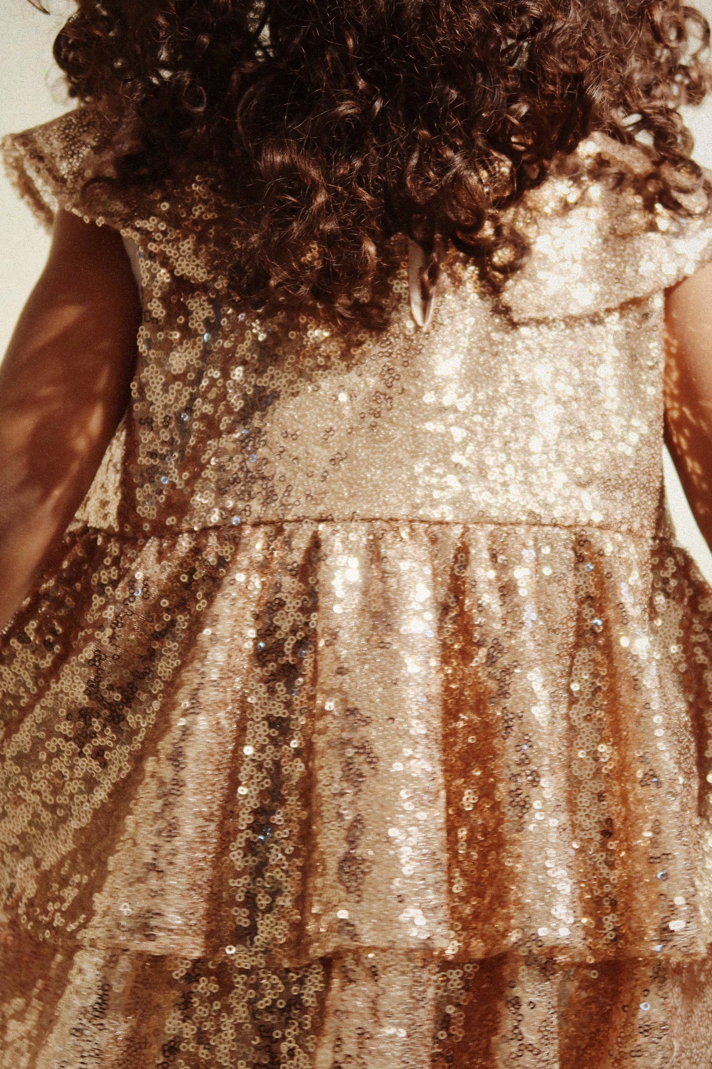 Konges Sløjd Starla Robe scintillante à sequins - Gold Blush