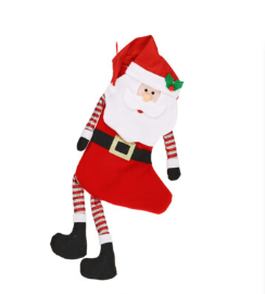 Kerst - Kerst sok - Sok - Met kerstfiguur - 4 Designs - Rood