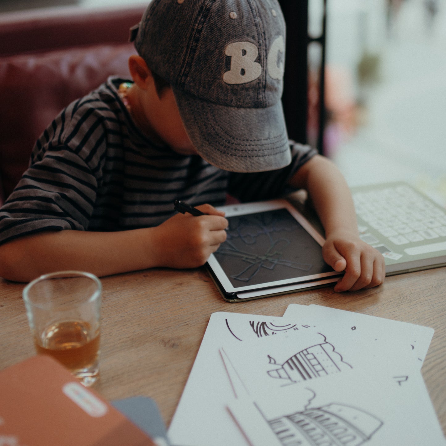 Kidywolf Kidydraw Mini Tekenboek met LCD-scherm - Er was eens ... - Paars