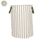 OYOY Raita wasmand/Laundry basket met strepen L - Green/Off White