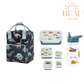 BEAU by Bo Studio Ditte rugzak small + A Little Lovely Company back to school set Voertuigen