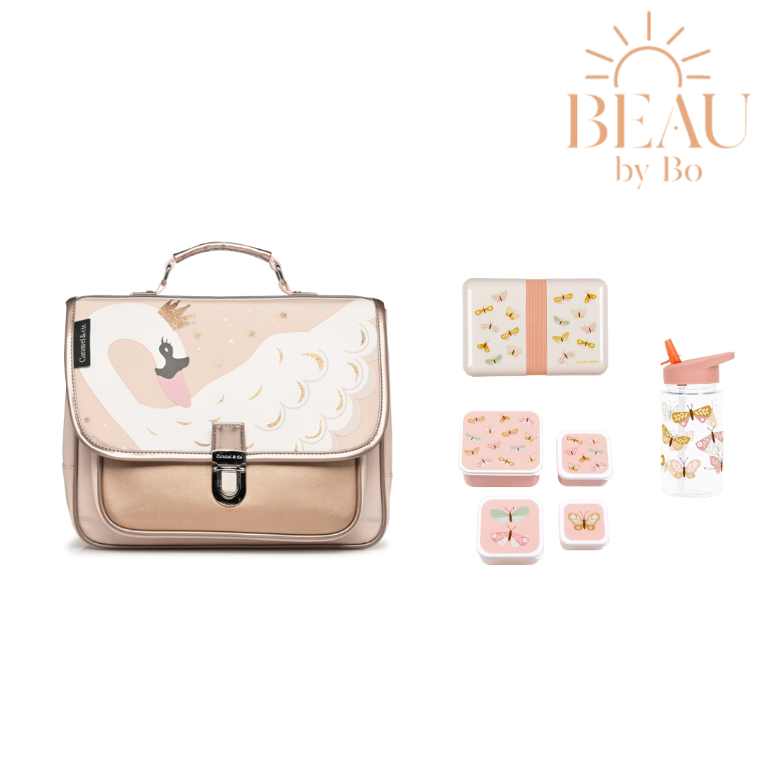 BEAU by Bo Caramel & Cie Swan + A Little Lovely Company Back to school set Vlinders