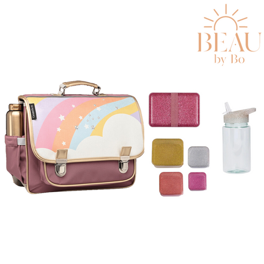 BEAU by Bo Caramel & Cie Starry Rainbow + A Little Lovely Company Back to school set Glitter
