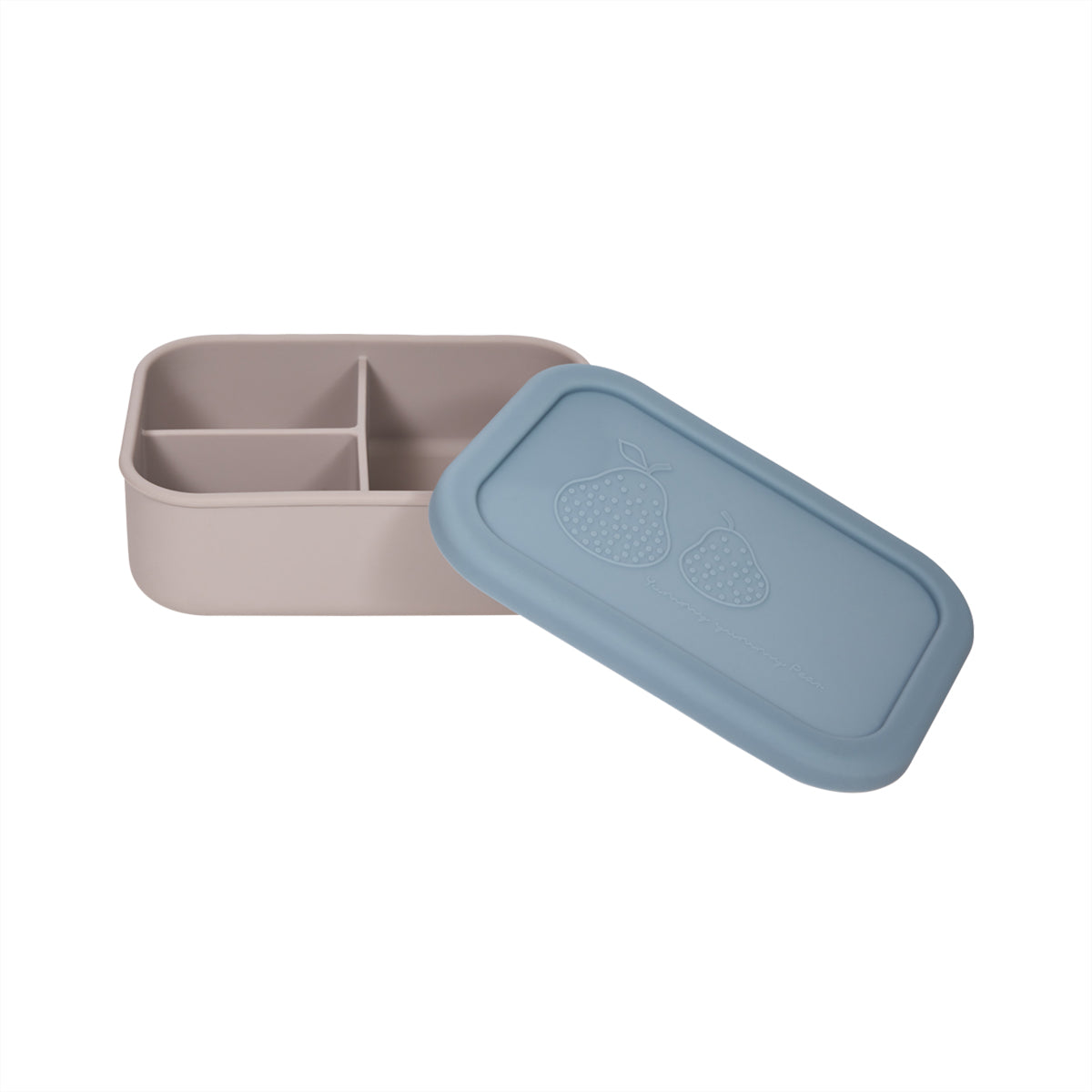 OYOY Yummy Brooddoos/Lunch box met indeling S - Blue/Clay