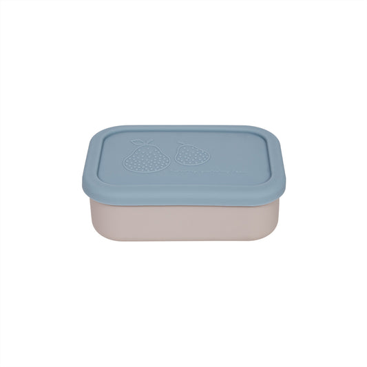 OYOY Yummy Bread box/Lunch box with layout S - Blue/Clay