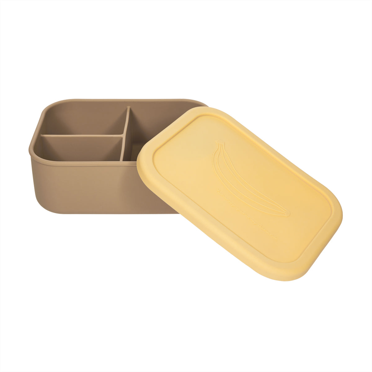 OYOY Yummy Brooddoos/Lunch box met indeling L - Camel/Yellow