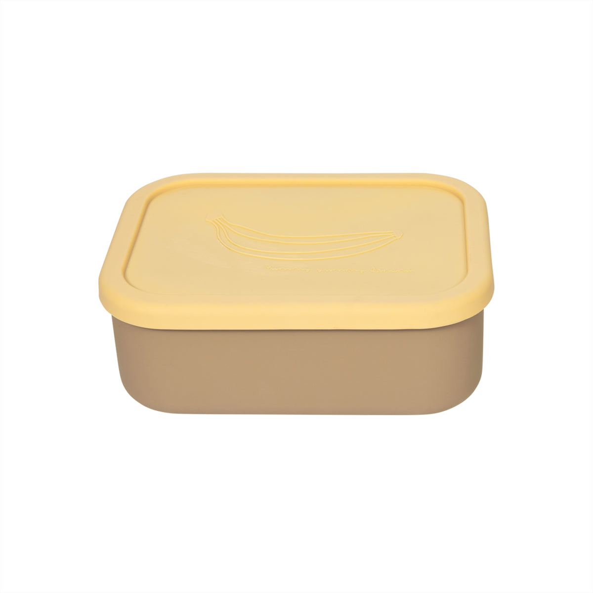 OYOY Yummy Bread box/Lunch box with layout L - Camel/Yellow