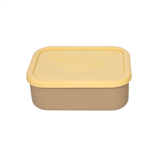 OYOY Yummy Brooddoos/Lunch box met indeling L - Camel/Yellow