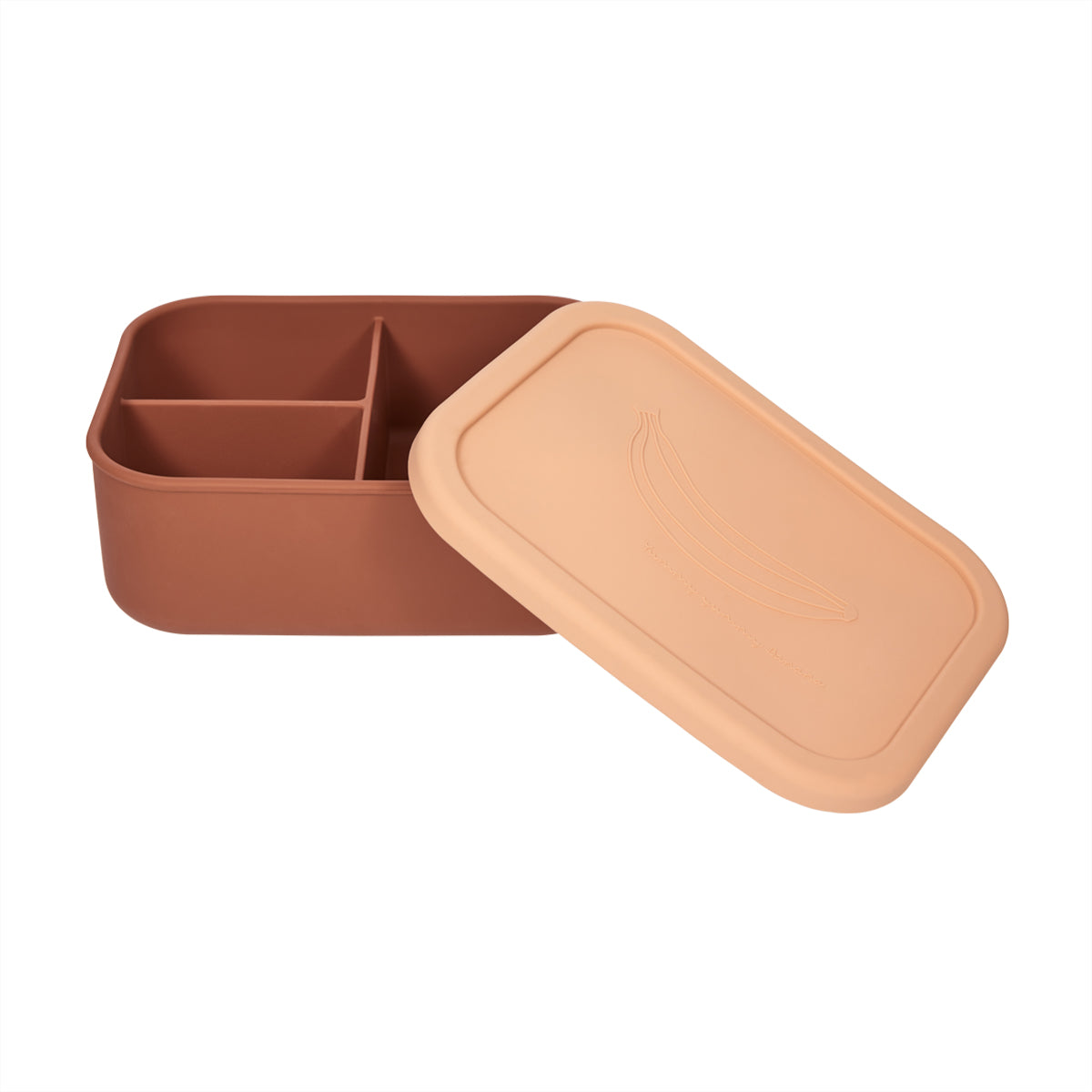 OYOY Yummy Bread box/Lunch box avec disposition L - Poudre/Sienne