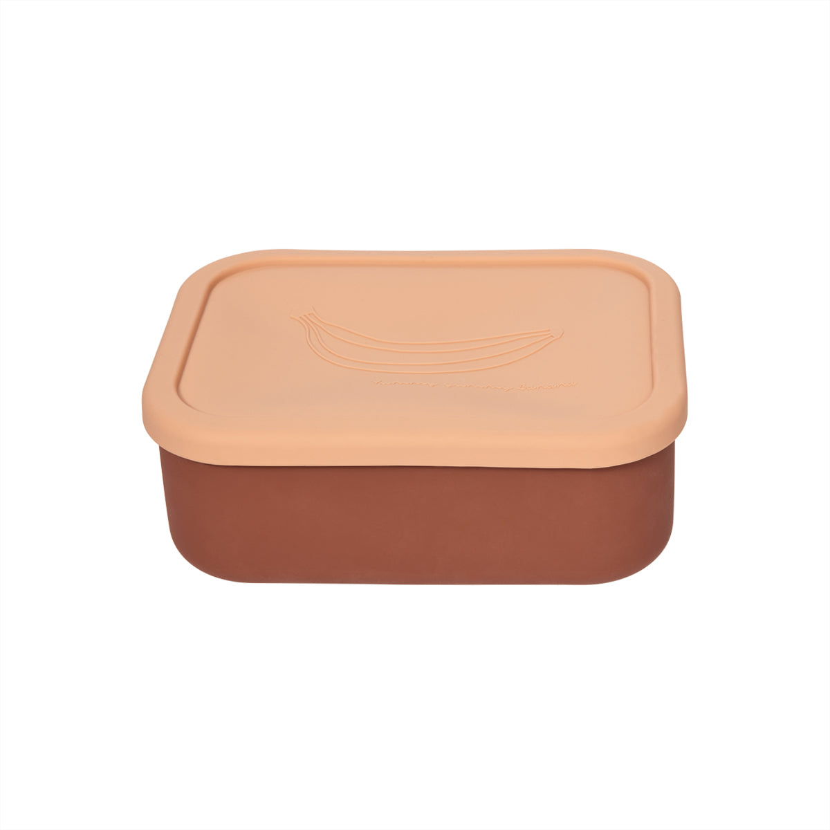 OYOY Yummy Bread box/Lunch box with layout L - Powder/Sienna