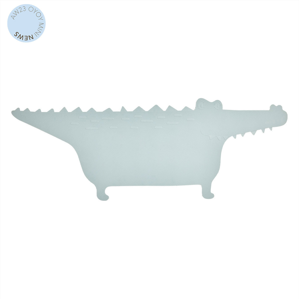 OYOY Gustav crocodile bath mat 80x30cm - Pale Mint