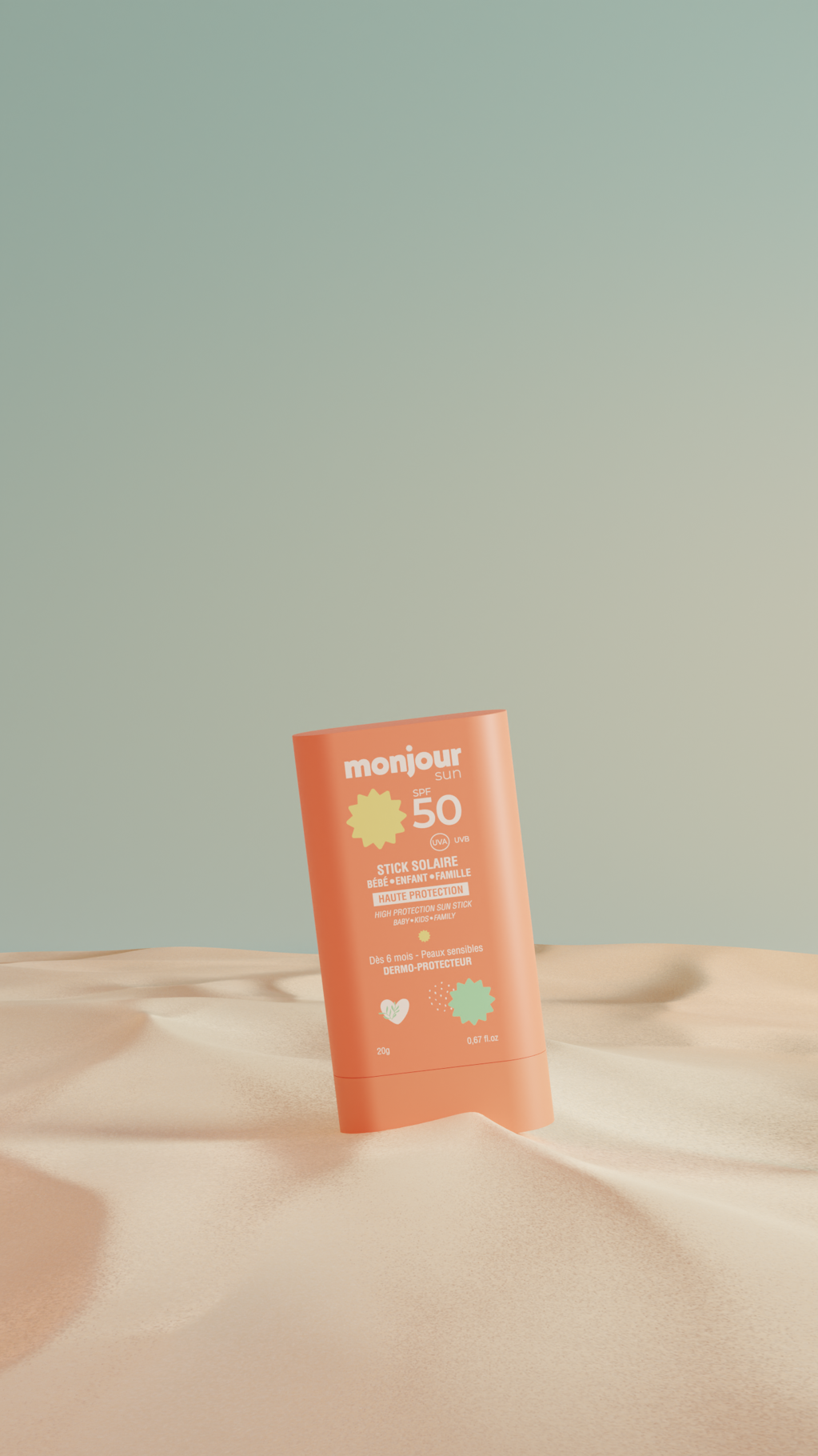 Monjour Zonnebrand / zonnecreme Solar stick SPF 50 - 20g