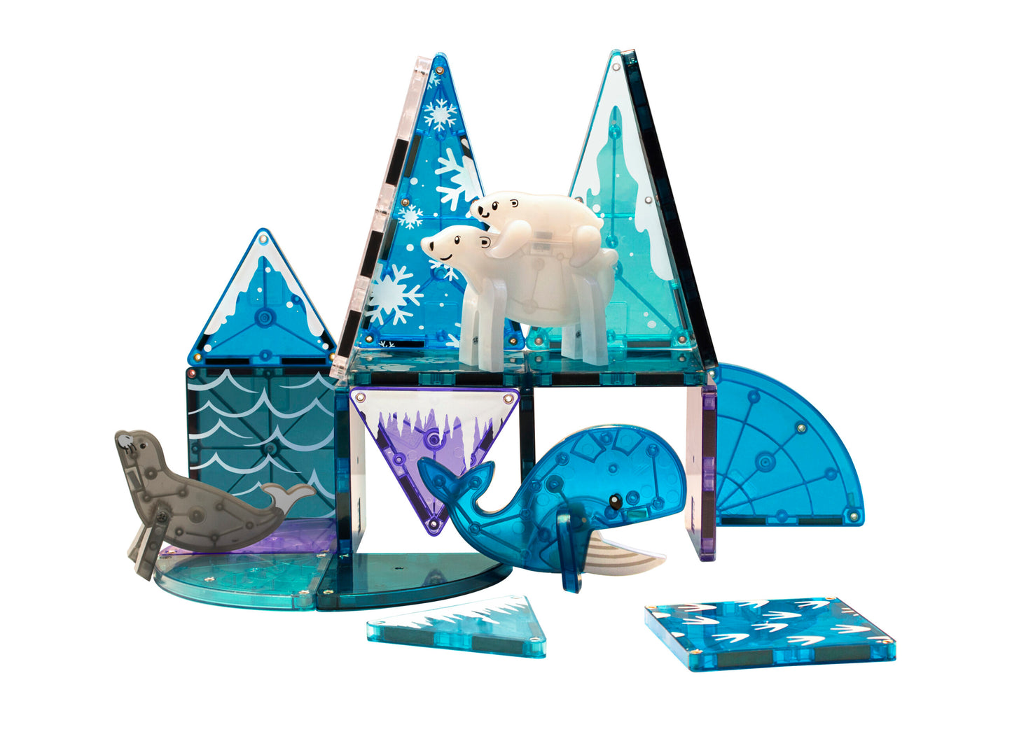 Magna-Tiles Arctic Animals 25 pièces - Convient à partir de 3 ans - Multi