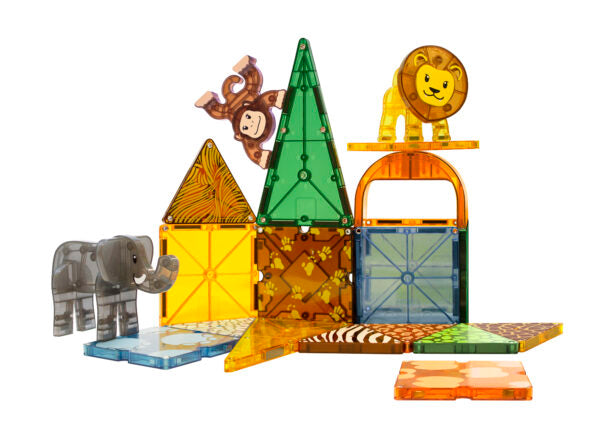 Magna-Tiles Safari Animals 25 pieces - Suitable from 3 years - Multi 