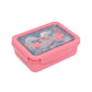 Petit Monkey Bentobox + Drinkfles Fairytale Dragon Back to School set - Pearl Stars/Peony Pink