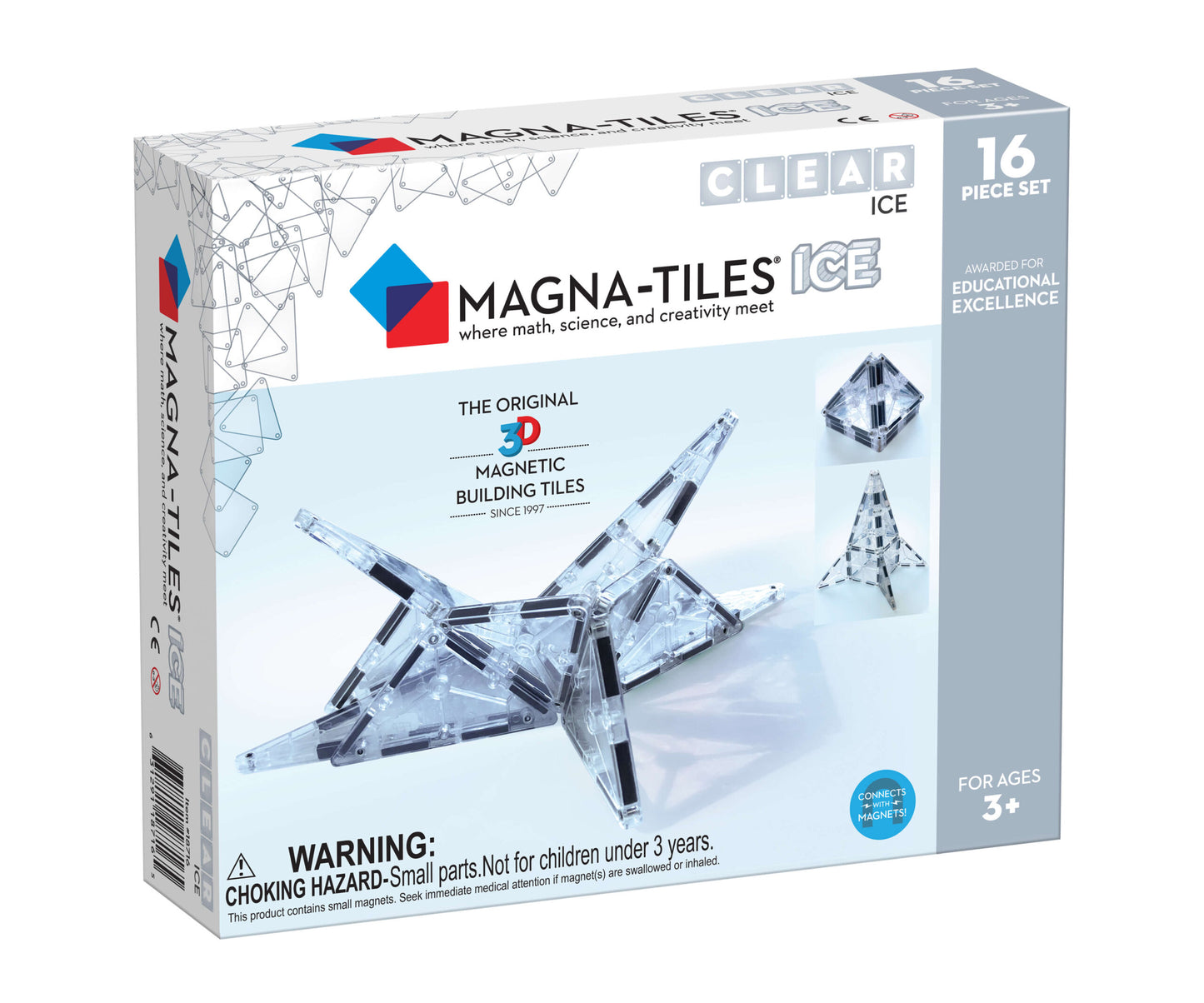 Magna-Tiles Ice 16 stuks - Geschikt vanaf 3 jaar - Multi