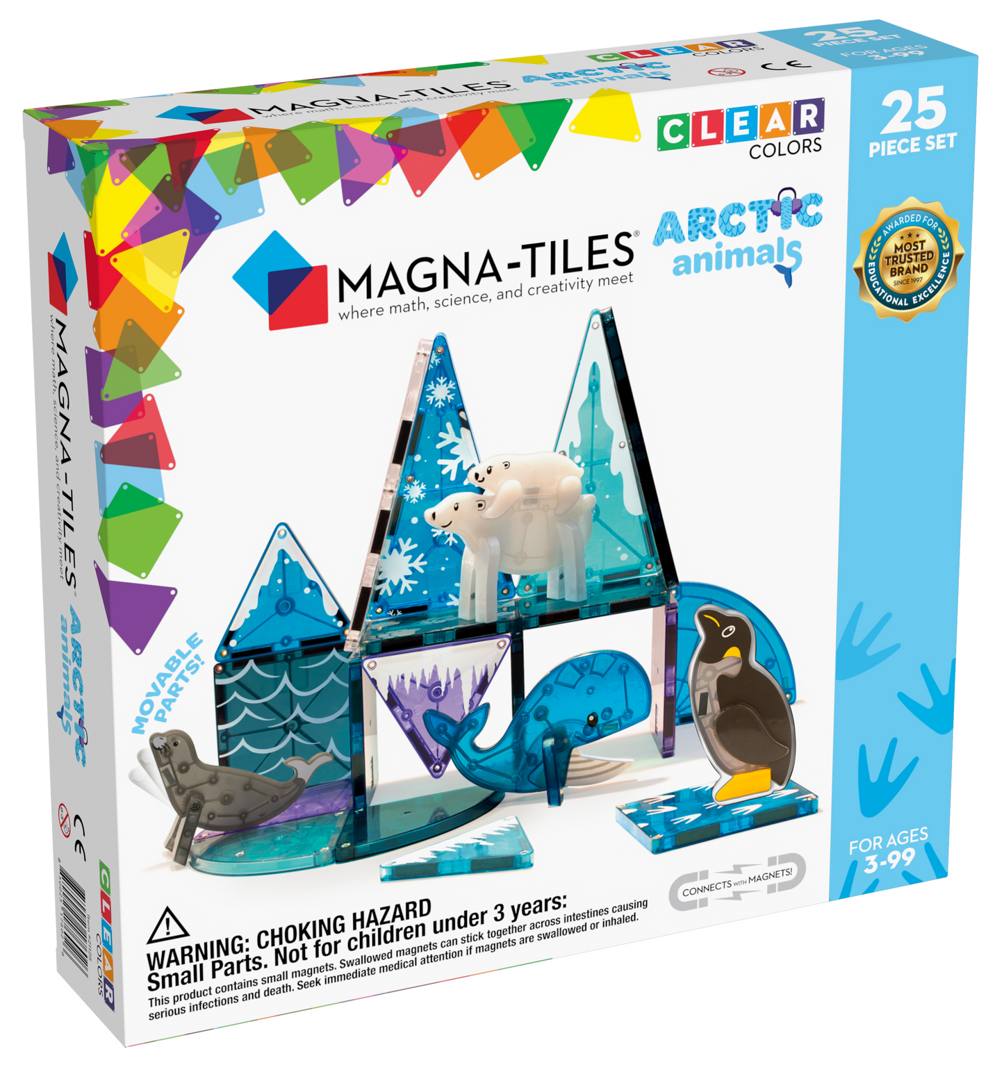 Magna-Tiles Arctic Animals 25 pièces - Convient à partir de 3 ans - Multi