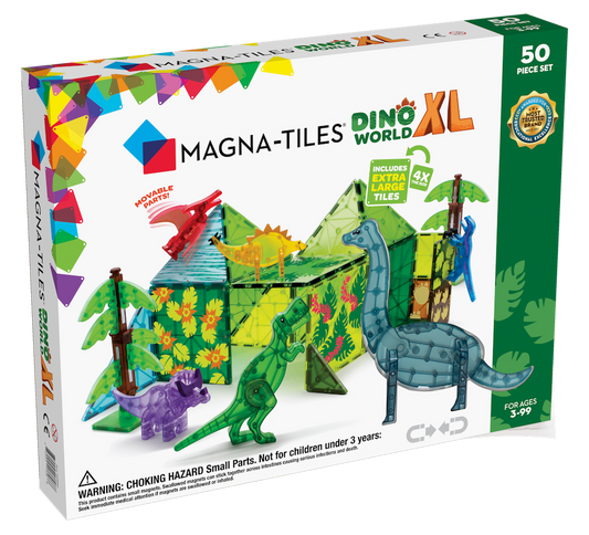 Magna-Tiles Dino World XL 50 pieces - Suitable from 3 years - Multi