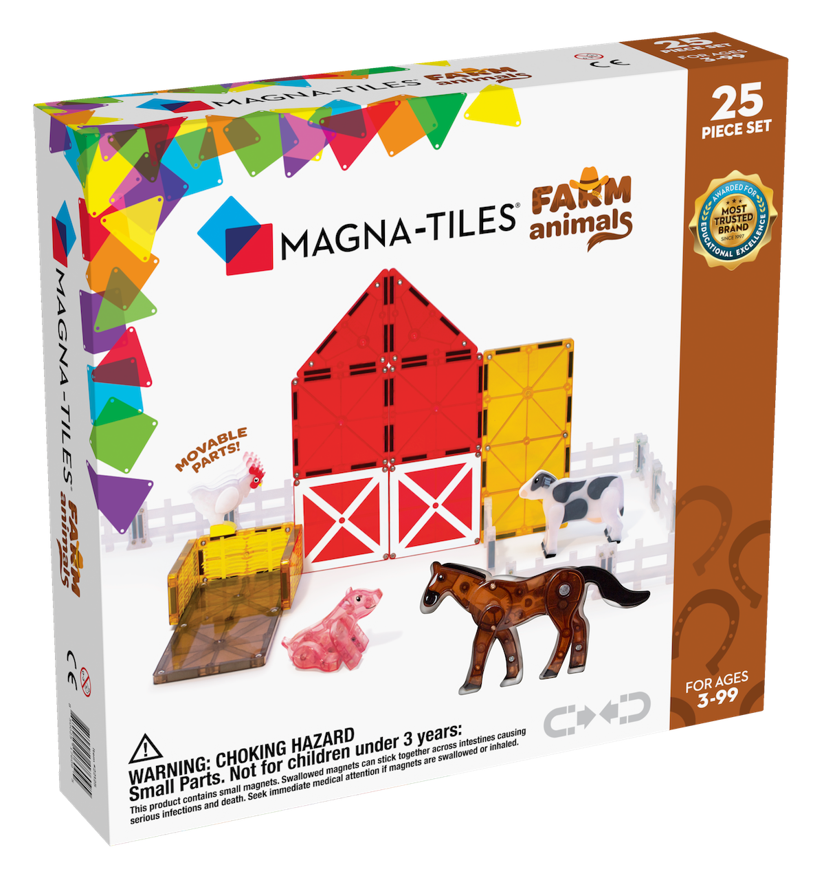 Magna-Tiles Farm Animals 25 pieces - Suitable from 3 years - Multi