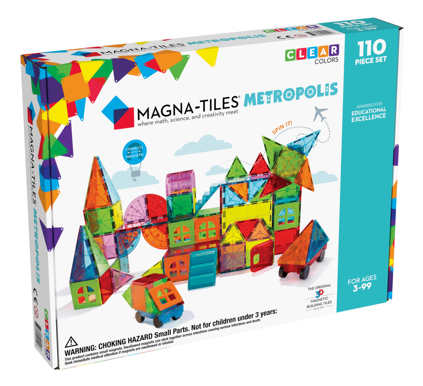 Magna-Tiles Metropolis 110 pièces - Convient à partir de 3 ans - Multi