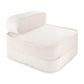 Wigiwama Corduroy Flip Chair / Slaapfauteuil - 65x60x25cm - Marshmallow