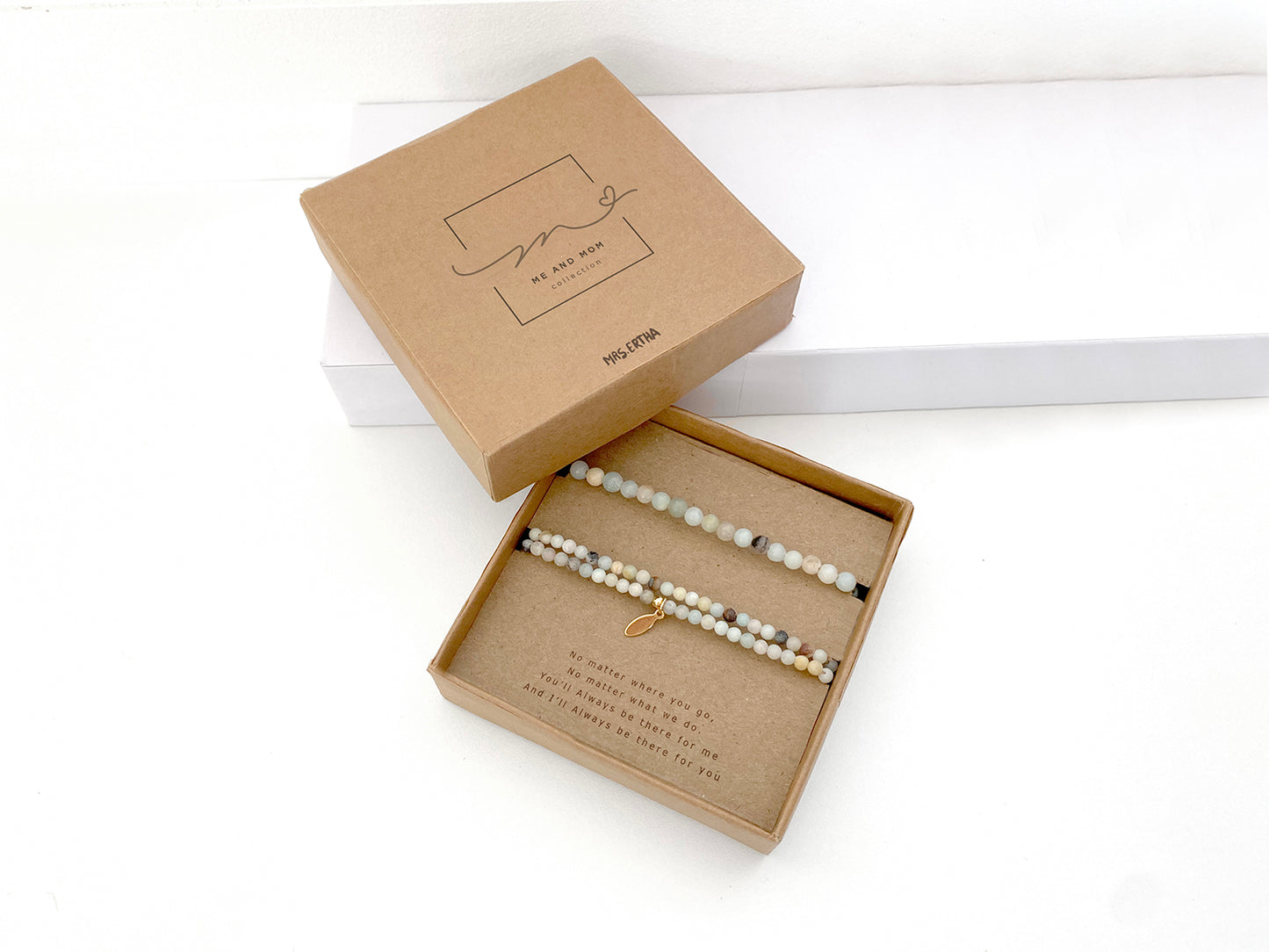 Mrs Ertha Armbanden set - Me & Mom collectie - Amazoniet -