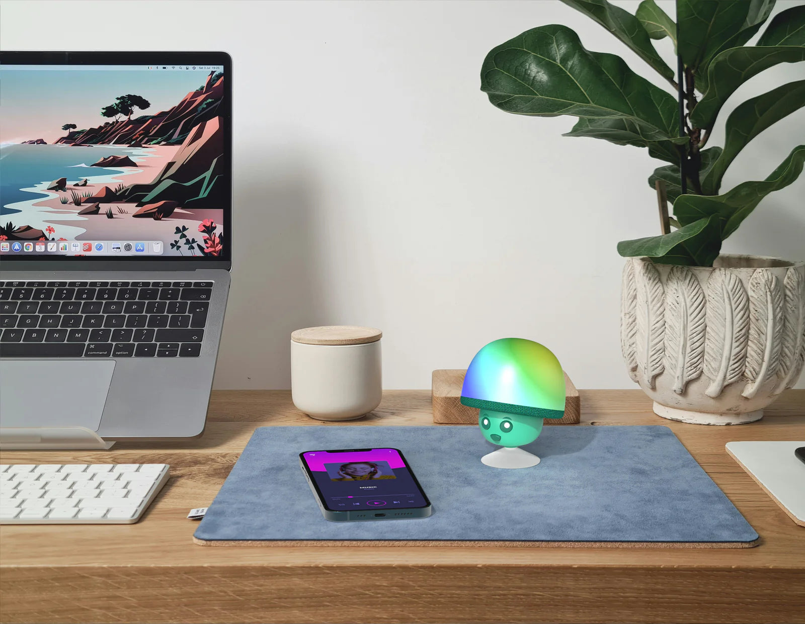 MOB Mega Mushroom Lichtgevende Luidspreker - Groen