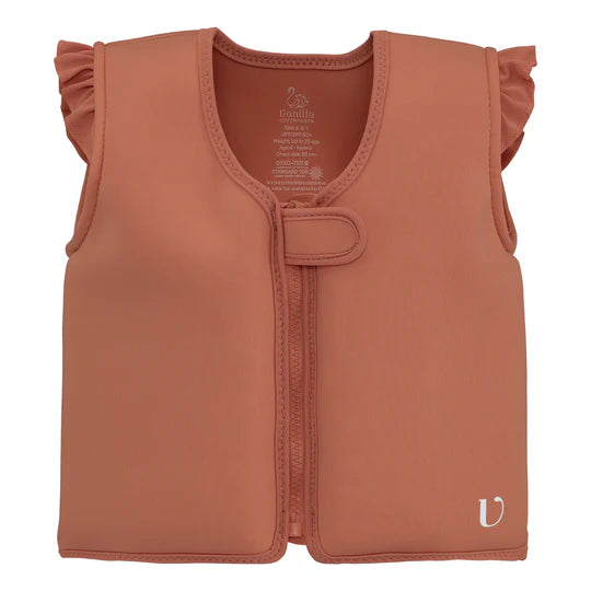 Vanilla Copenhagen Gilet de sauvetage/gilet de flottaison en néoprène - Corail profond 