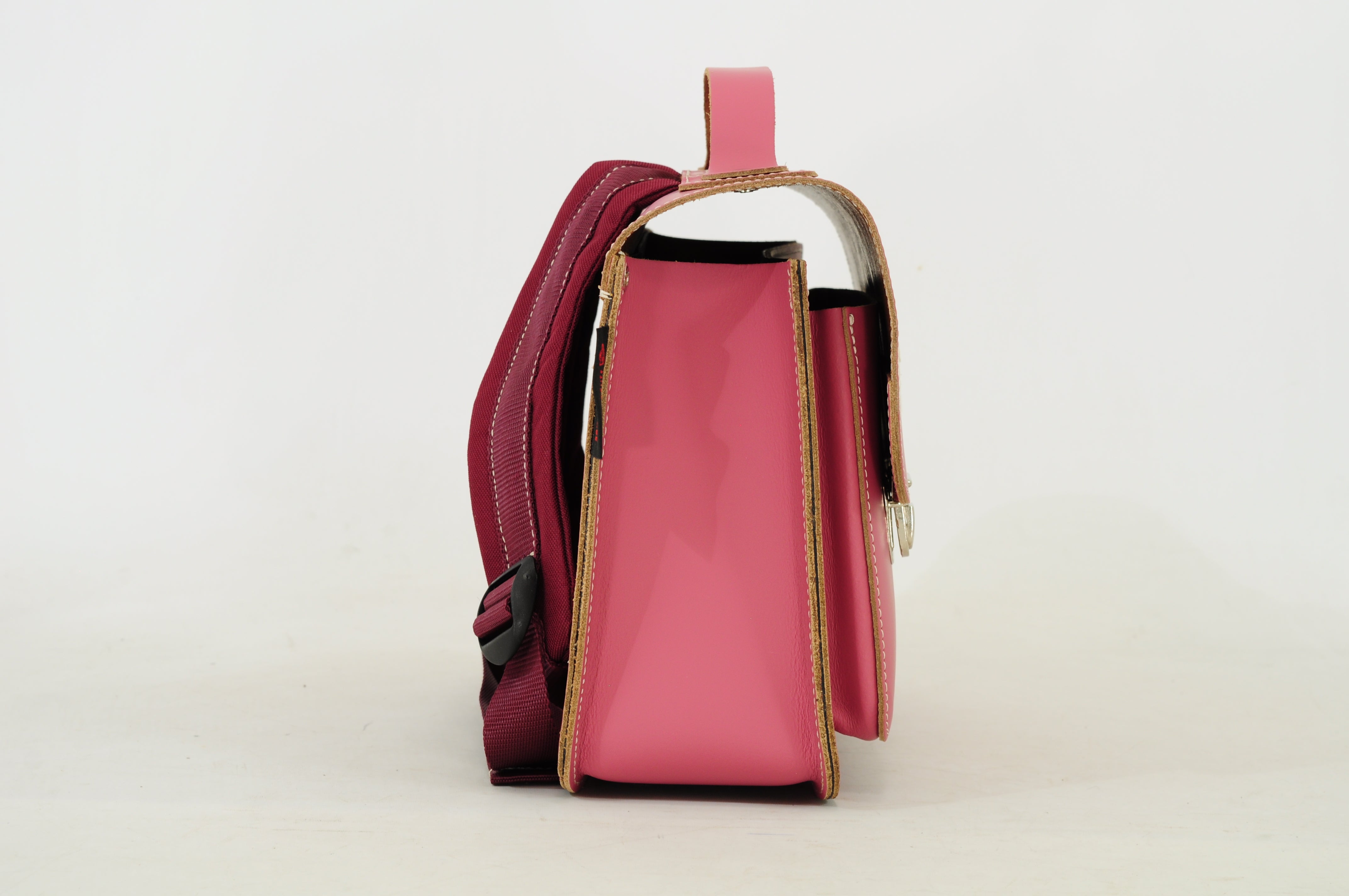 Own Stuff Lederen Boekentas Kleuterschool - 32x23x13cm - Teddy Antique Pink