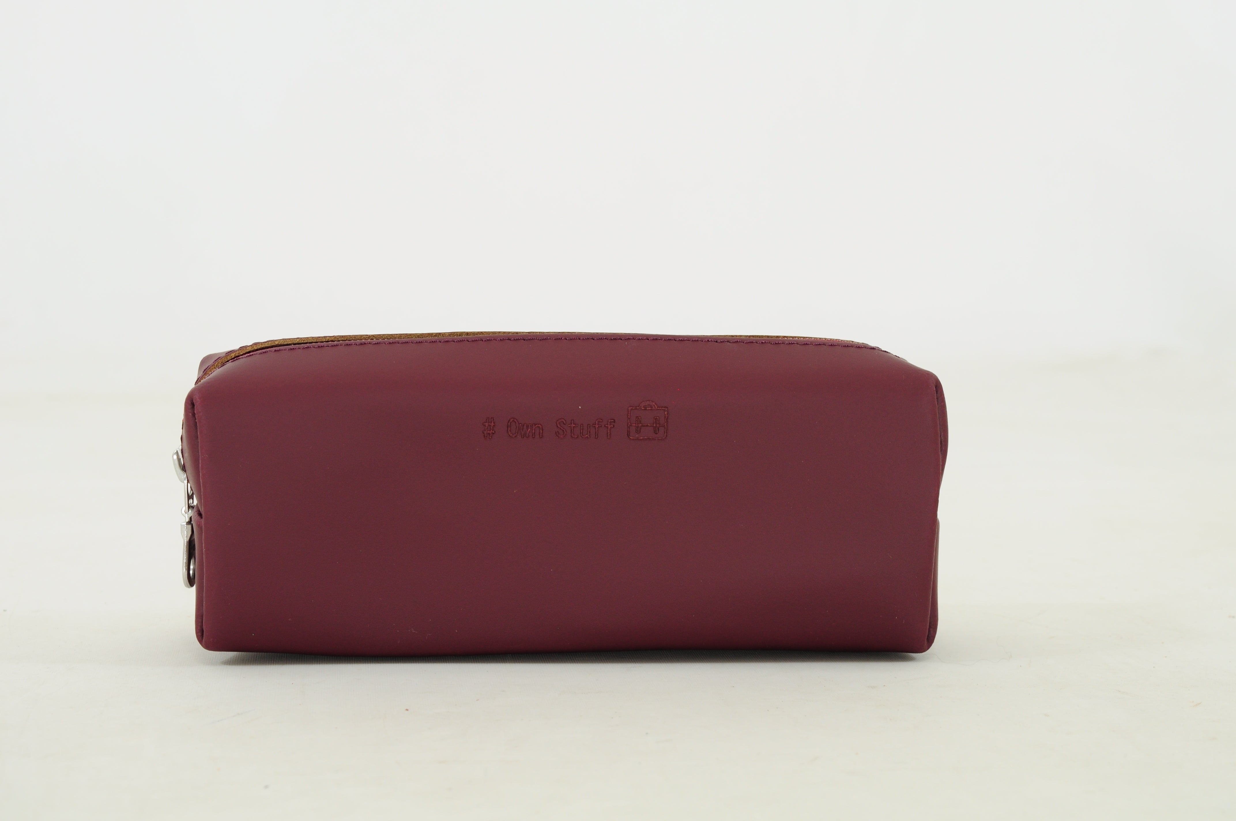 Own stuff Leather pencil case / pencil case - Navy