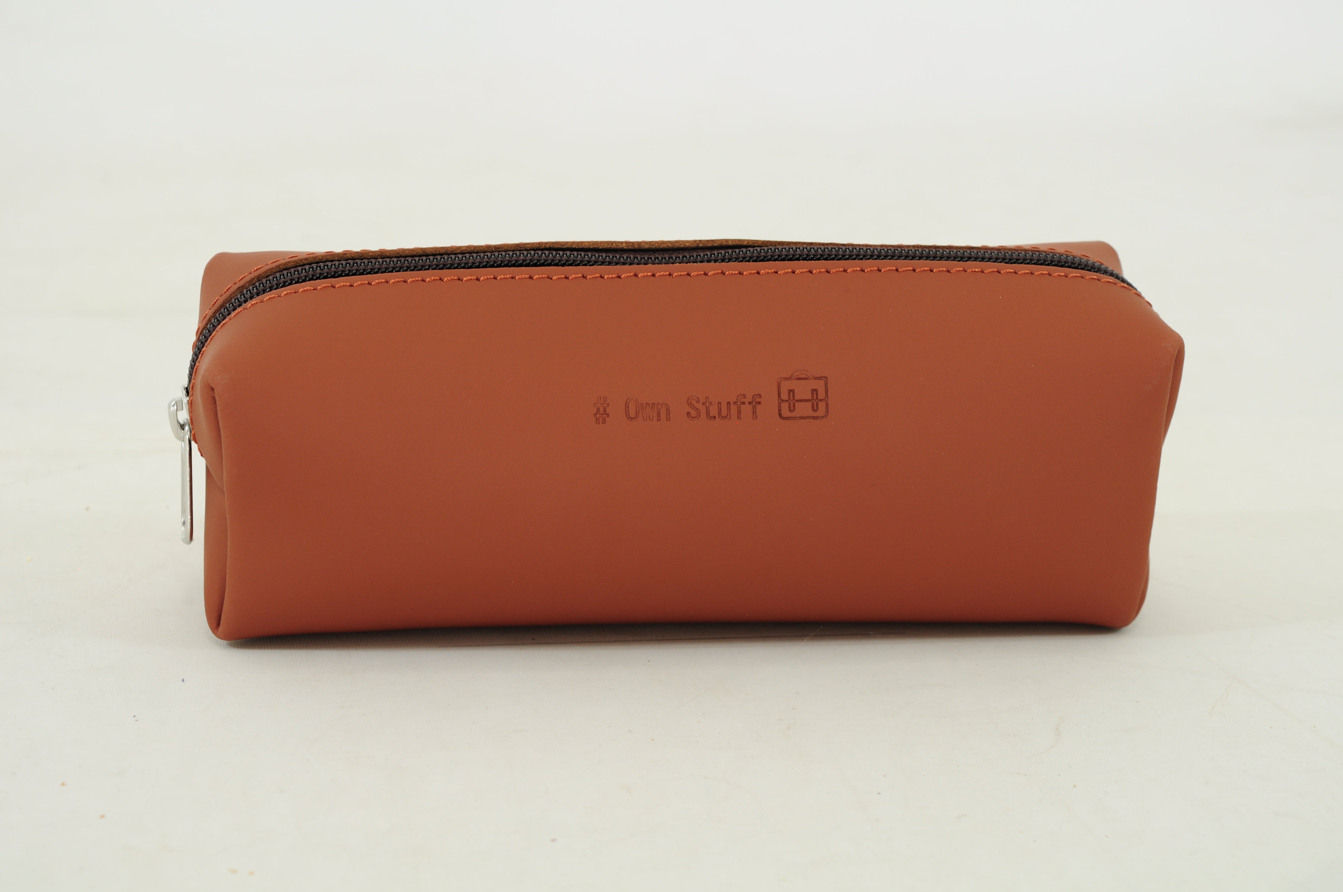 Own stuff Leather pencil case / pencil case - Navy