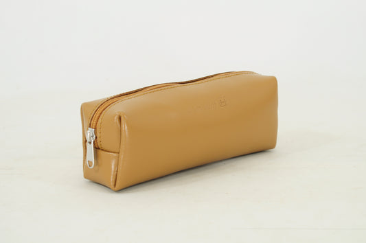 Own stuff Leather pencil case / pencil case - Navy