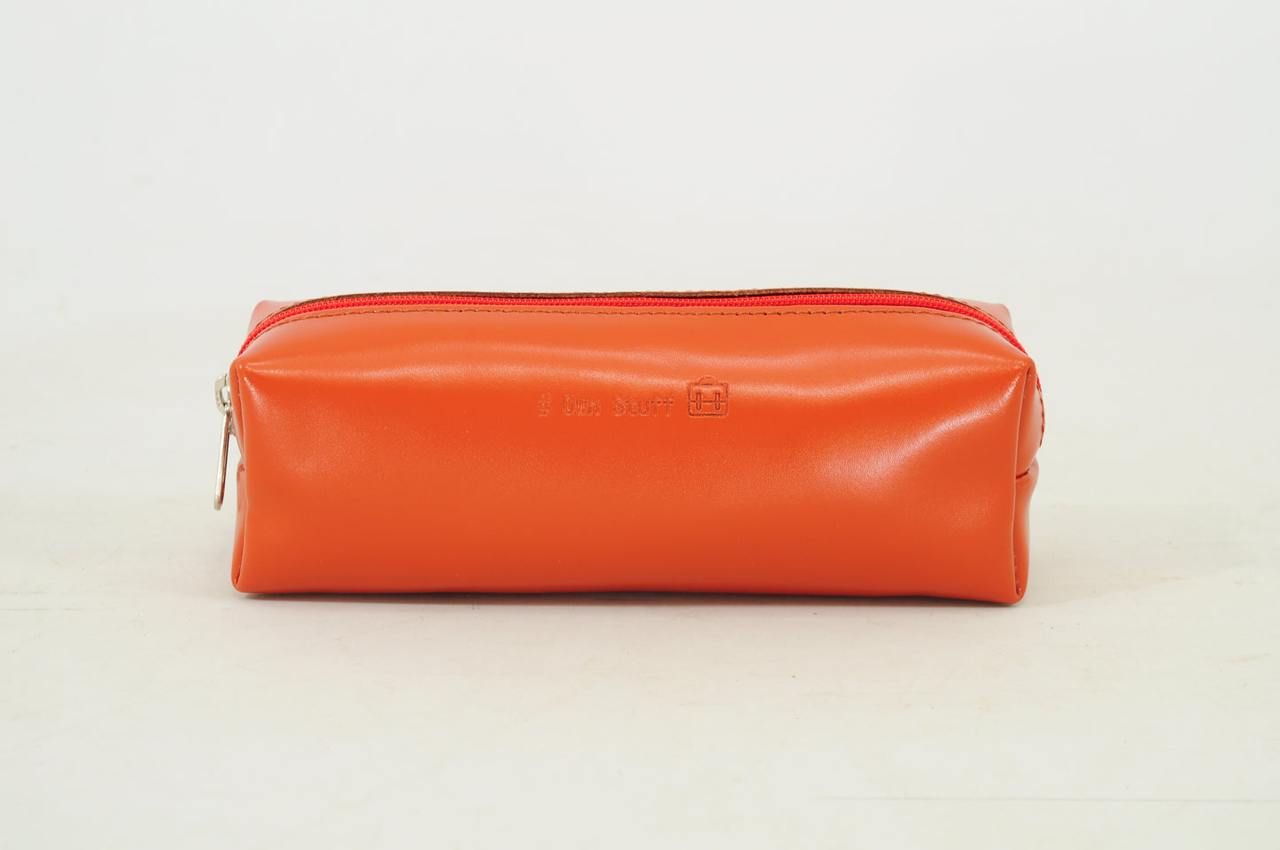 Own stuff Leather pencil case / pencil case - Navy