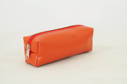 Own stuff Leather pencil case / pencil case - Navy