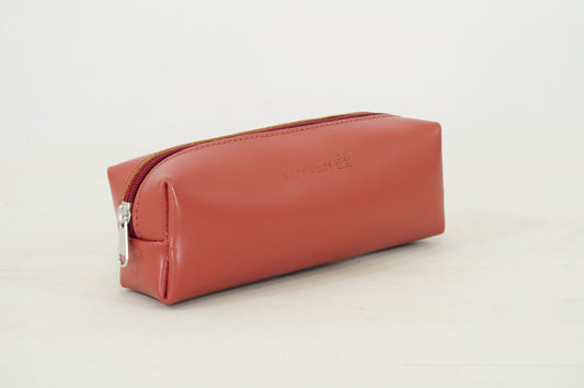 Own stuff Leather pencil case / pencil case - Navy