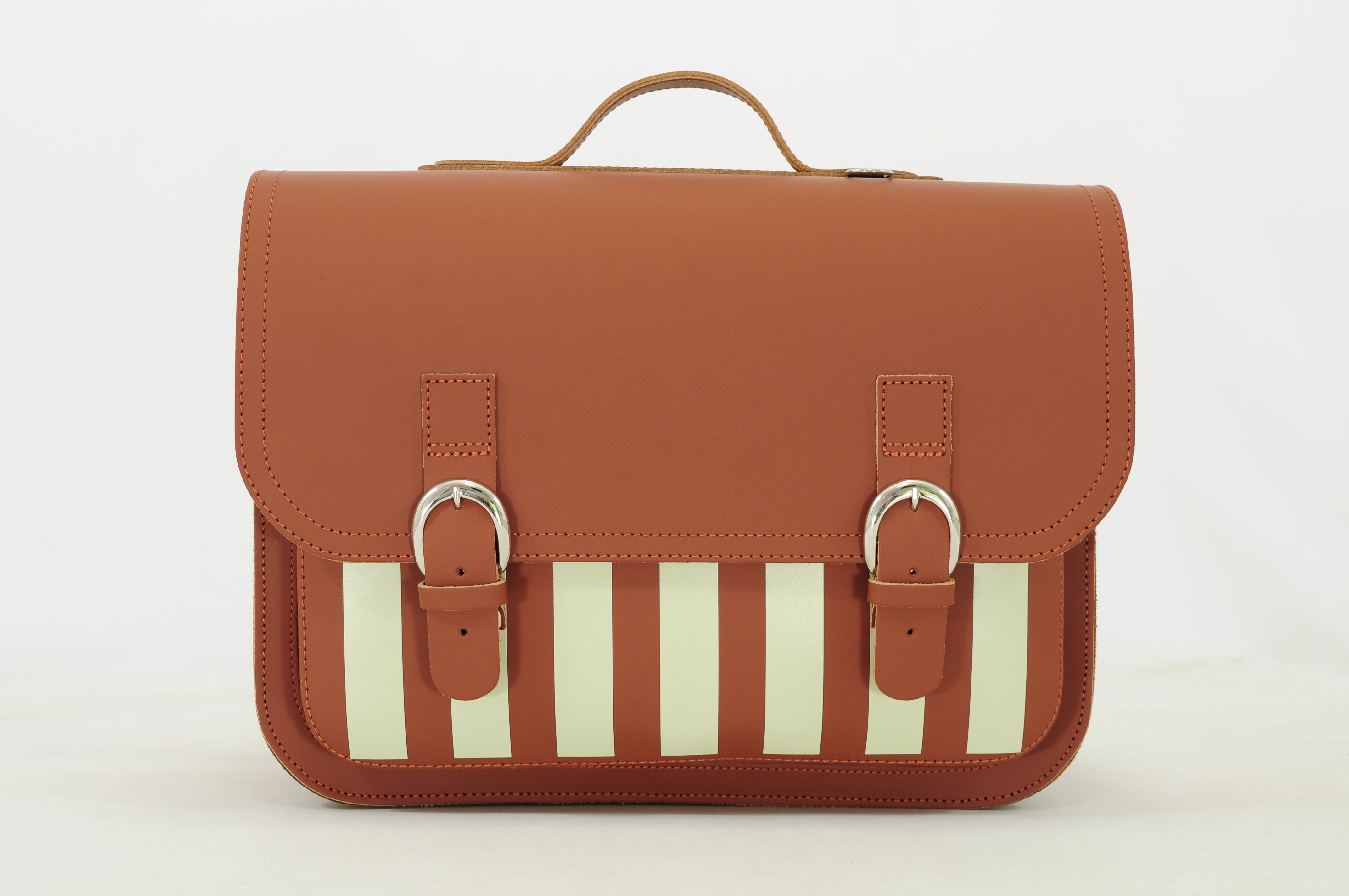 Own Stuff Lederen Boekentas Lagere school - 38x30x17cm - Beach Chestnut
