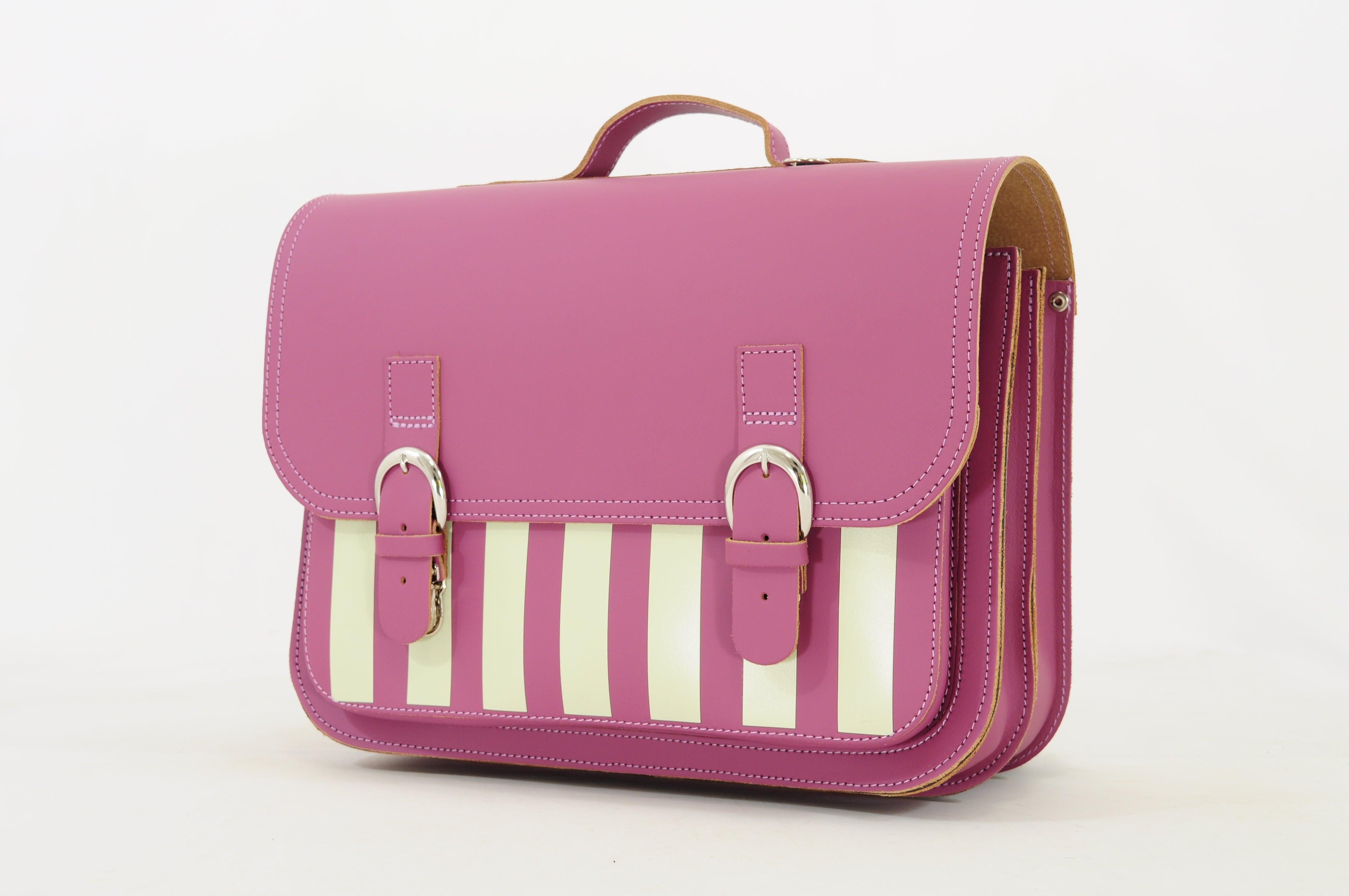 Own Stuff Lederen Boekentas Lagere school - 38x30x17cm - Beach Plum