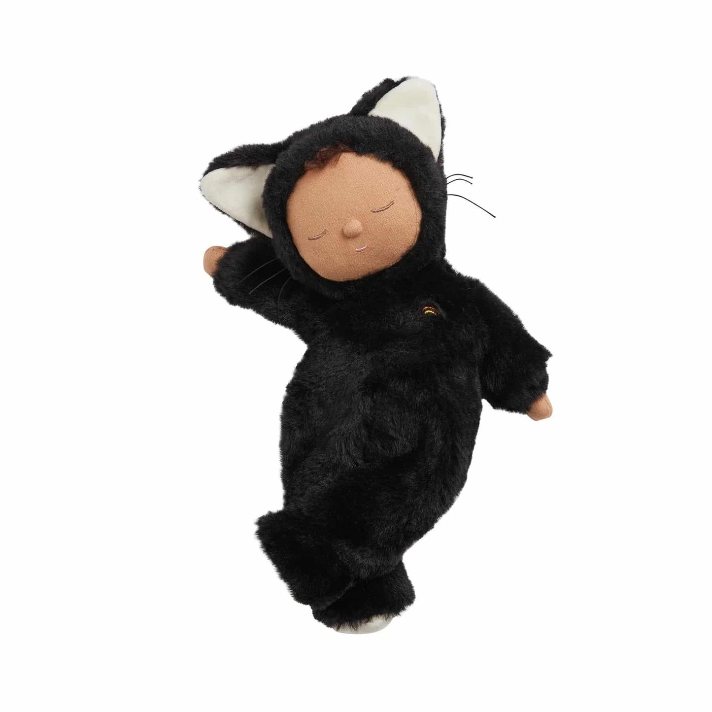 Olli Ella - Cozy Dinkum pop black cat Nox - Cuddly toy - Doll - Play cuddly toy