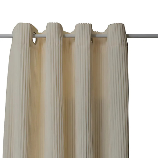 Rideau Atmosphera Lilou 140 x 260 cm - Prêt à poser avec anneaux - Habillage de fenêtre rideau - Terre cuite