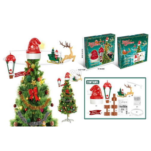 Home & Styling Kerst Piek Kerstmuts met licht - 11x32x40cm